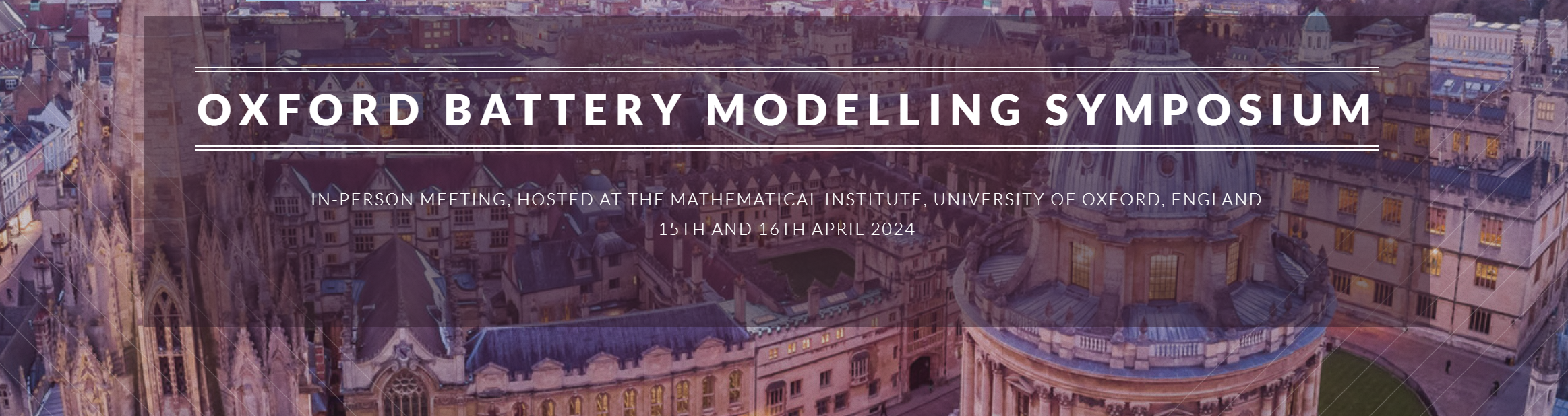 Oxford Battery Modelling Symposium 2024
